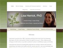 Tablet Screenshot of lisaherrick.com